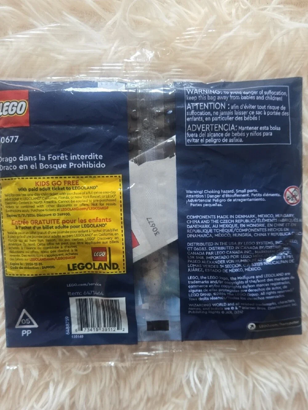 NEW LEGO Harry Potter Draco in the Forbidden Forest - Blue & Purple